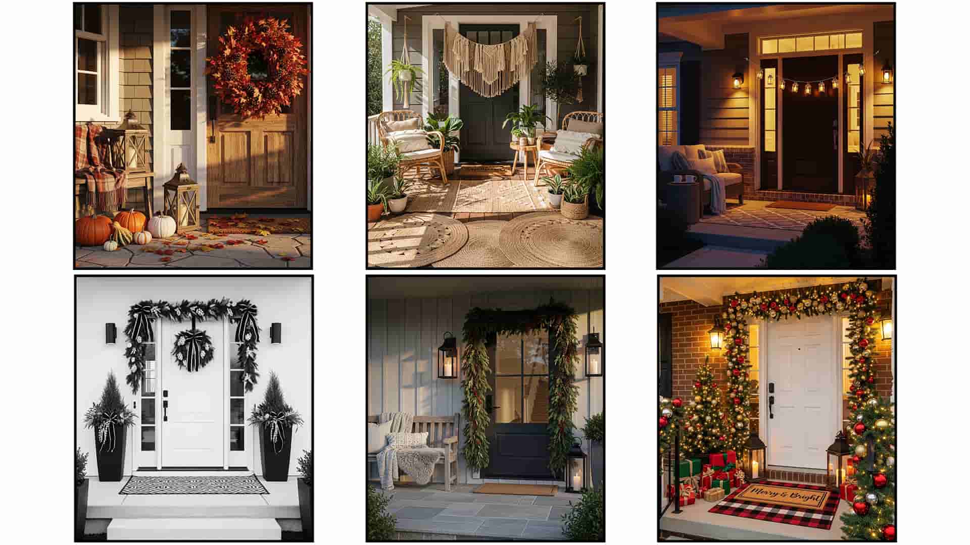 42 Gorgeous front porch garland ideas