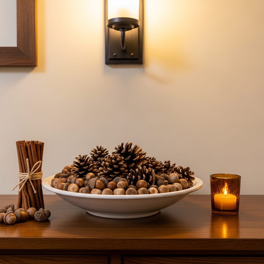 Acorn And Pinecone Bowl