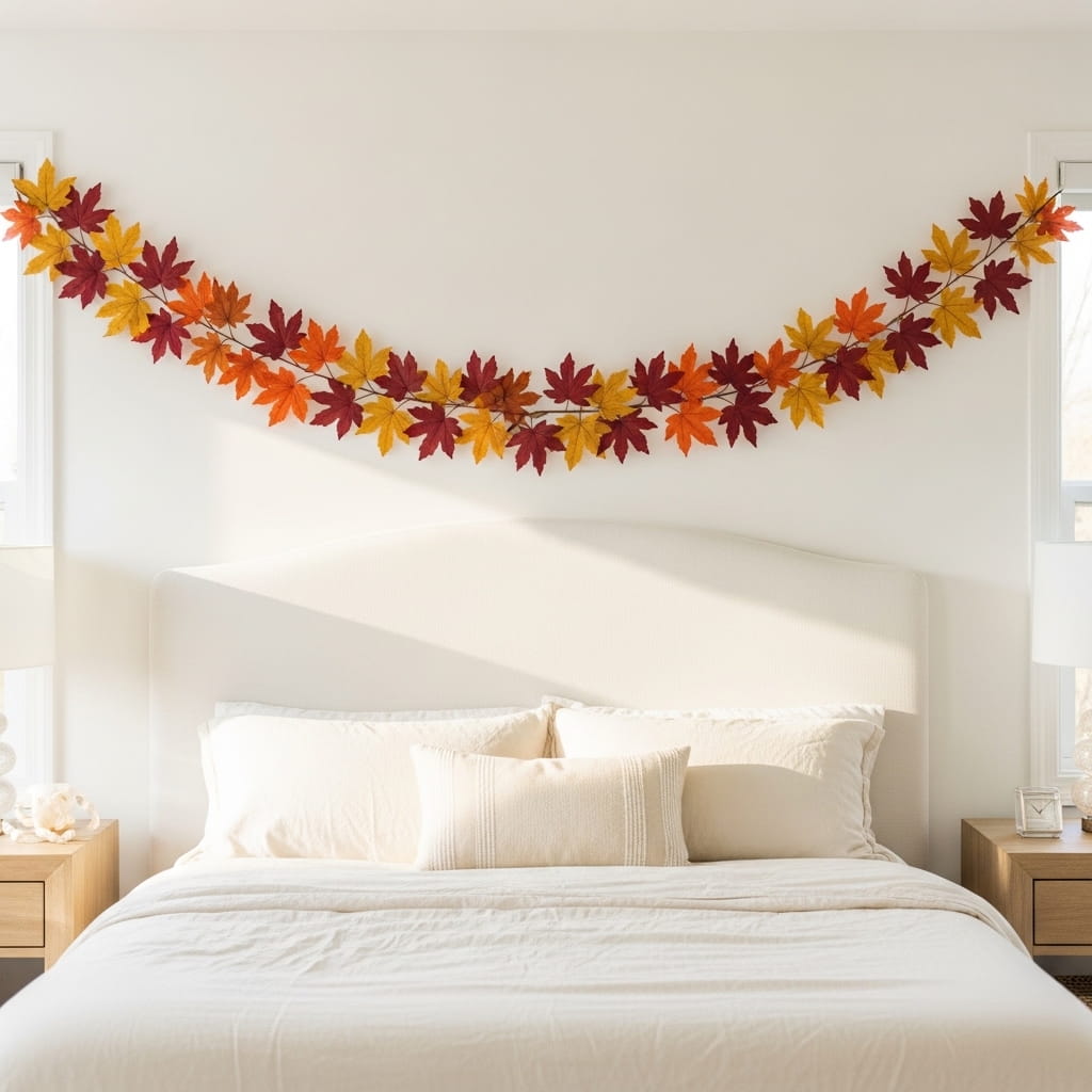 Autumn Leaf Garland Wall
