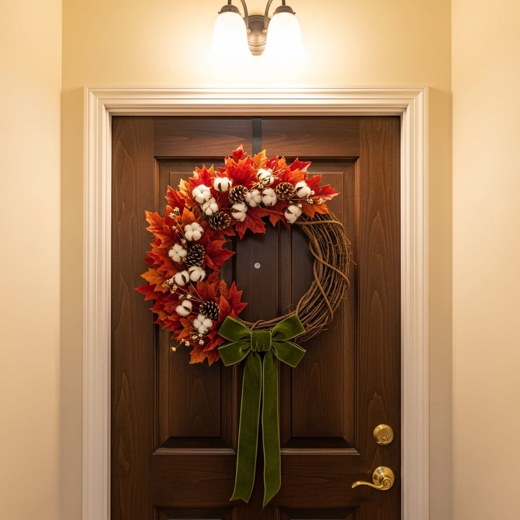 Autumn Wreath Apartment Door