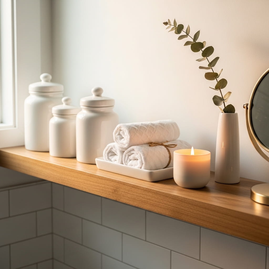 Bathroom Winter Spa Shelf
