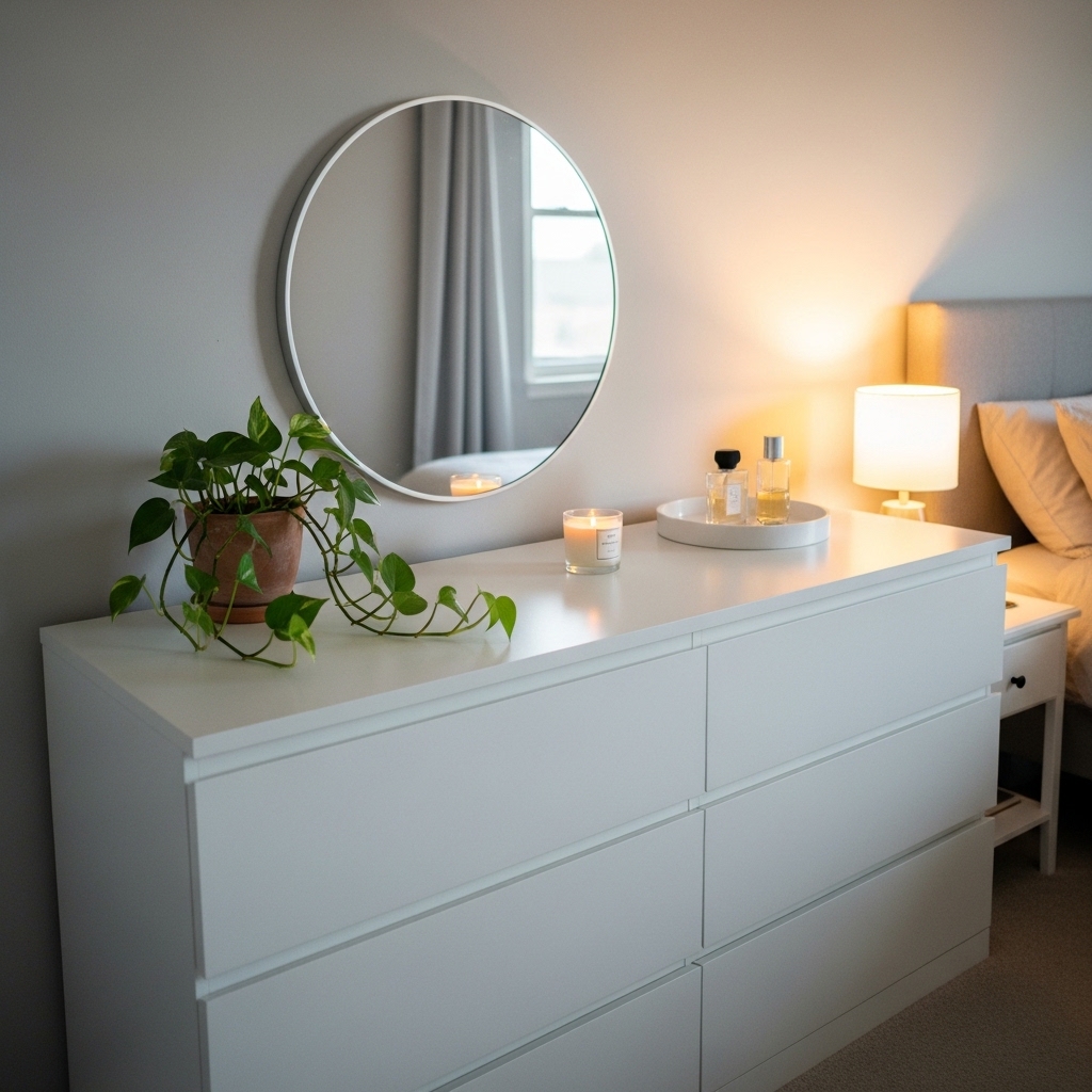 Bedroom Dresser Plant Moment