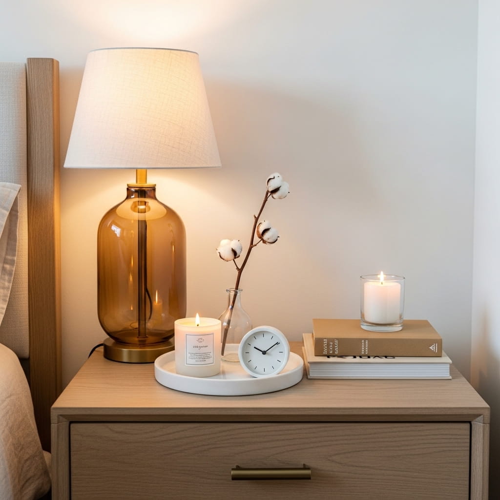 Bedroom Nightstand Vignette