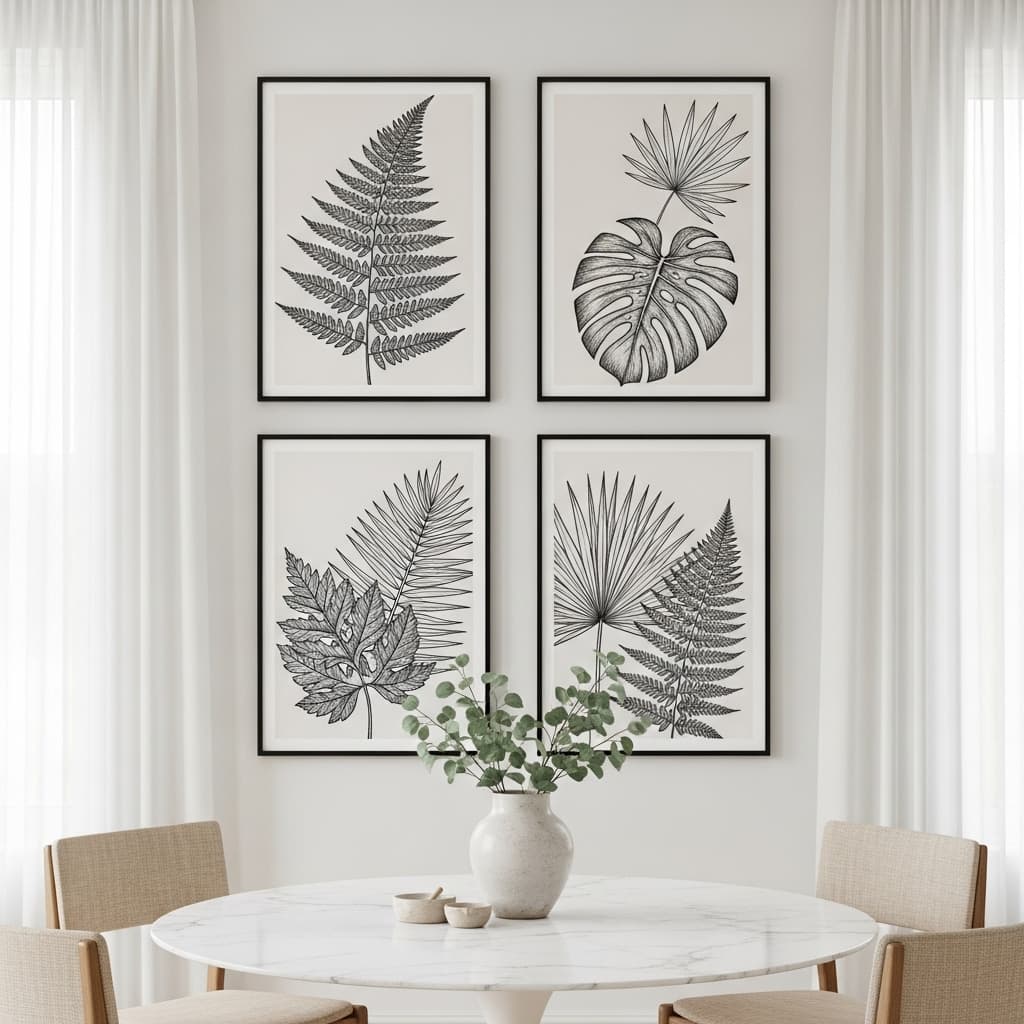 Botanical Print Grid