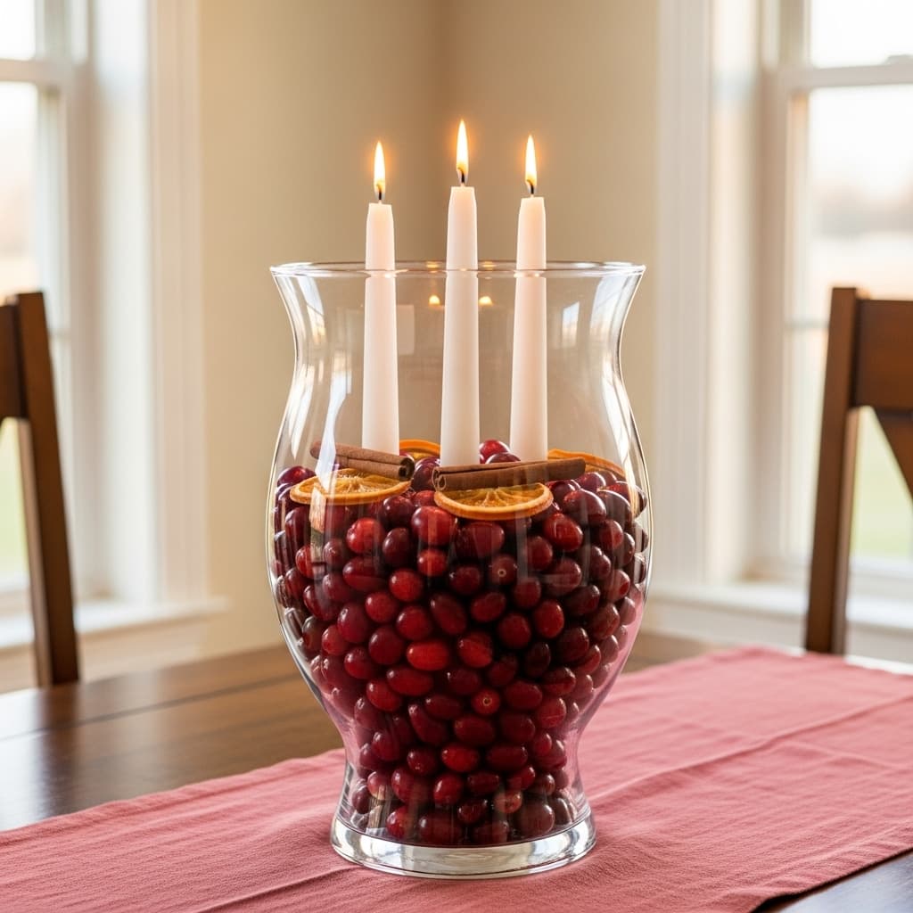 Cranberry Glass Vase Fill