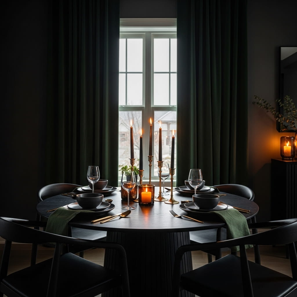 Dark Moody Dining Room