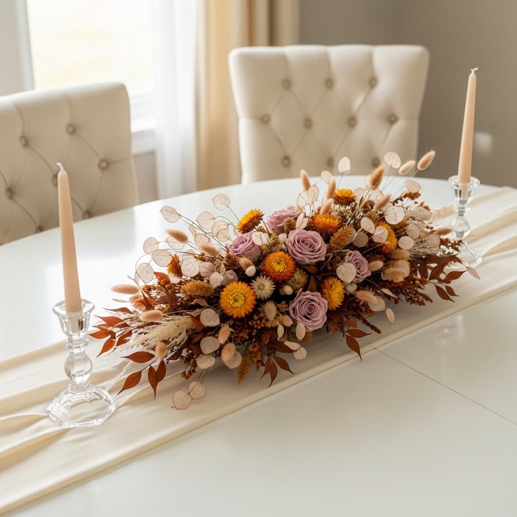 Dried Floral Table Crown