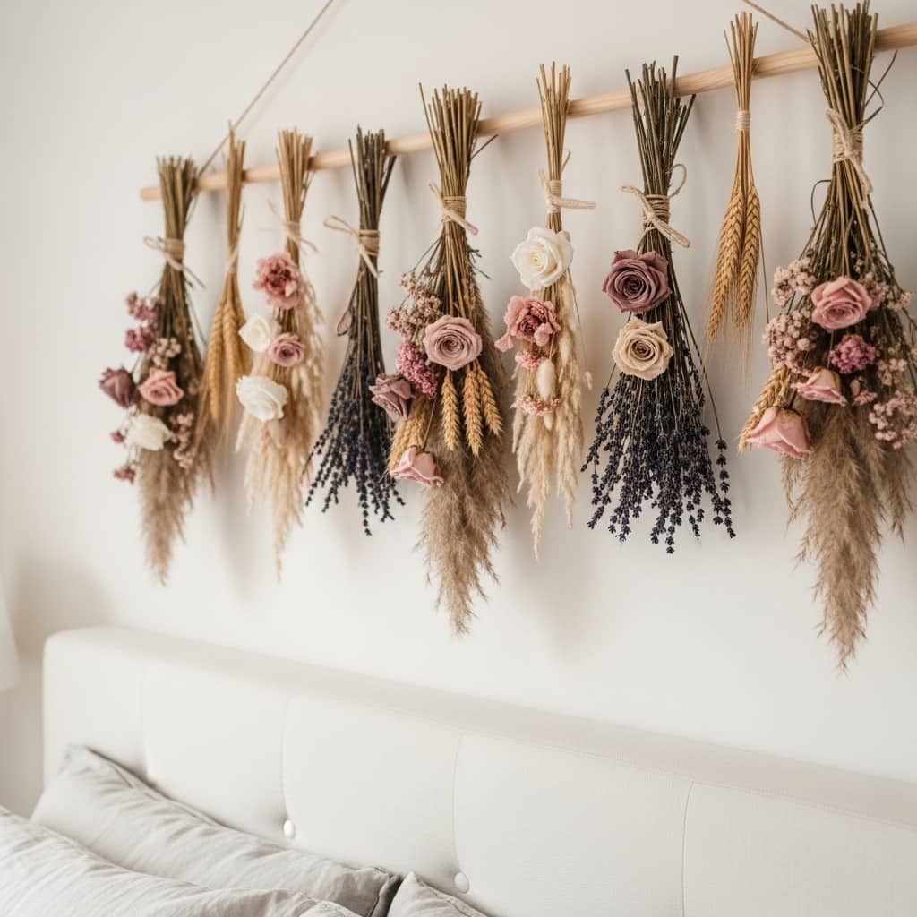 Dried Flower Wall Display
