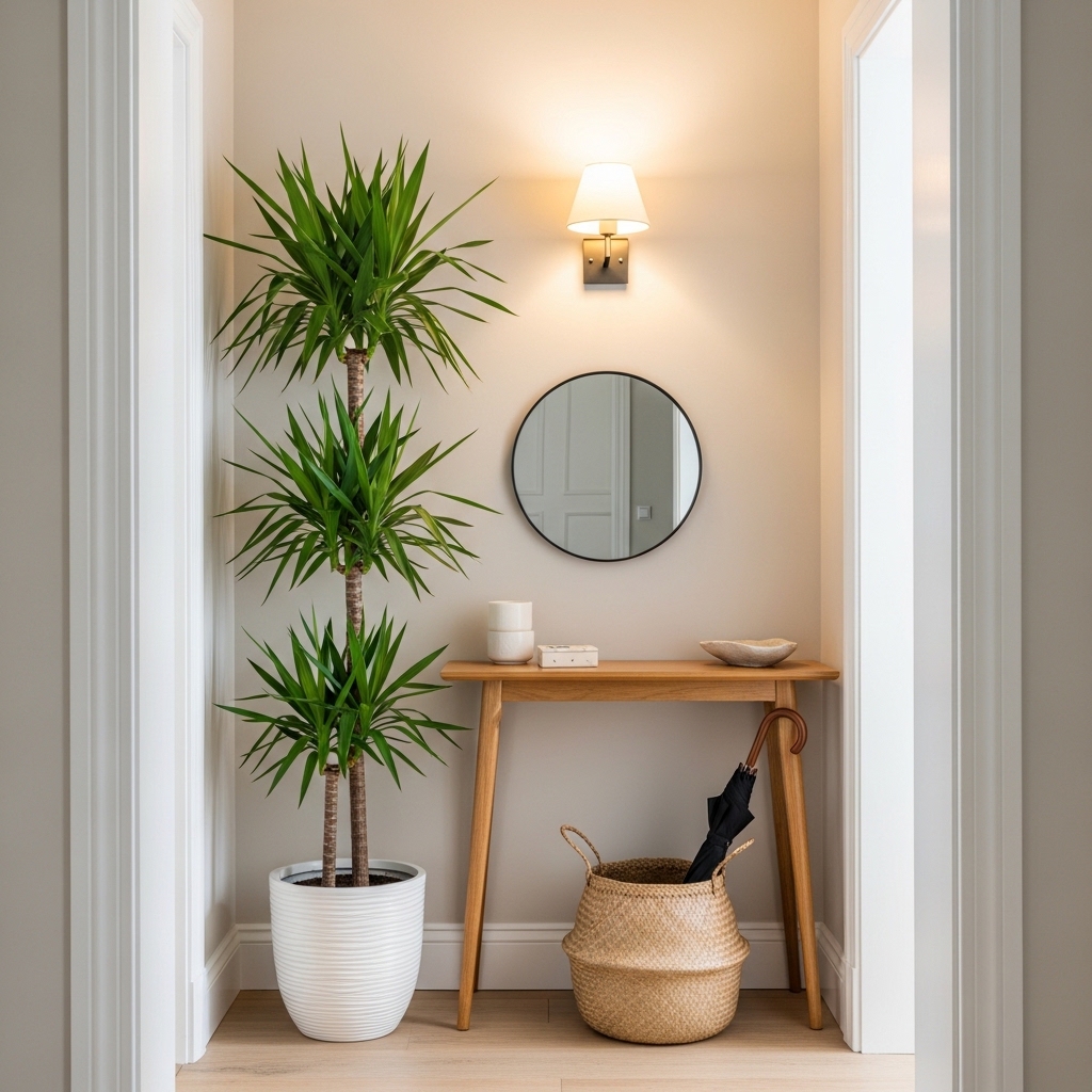 Entryway Welcome Plant Setup