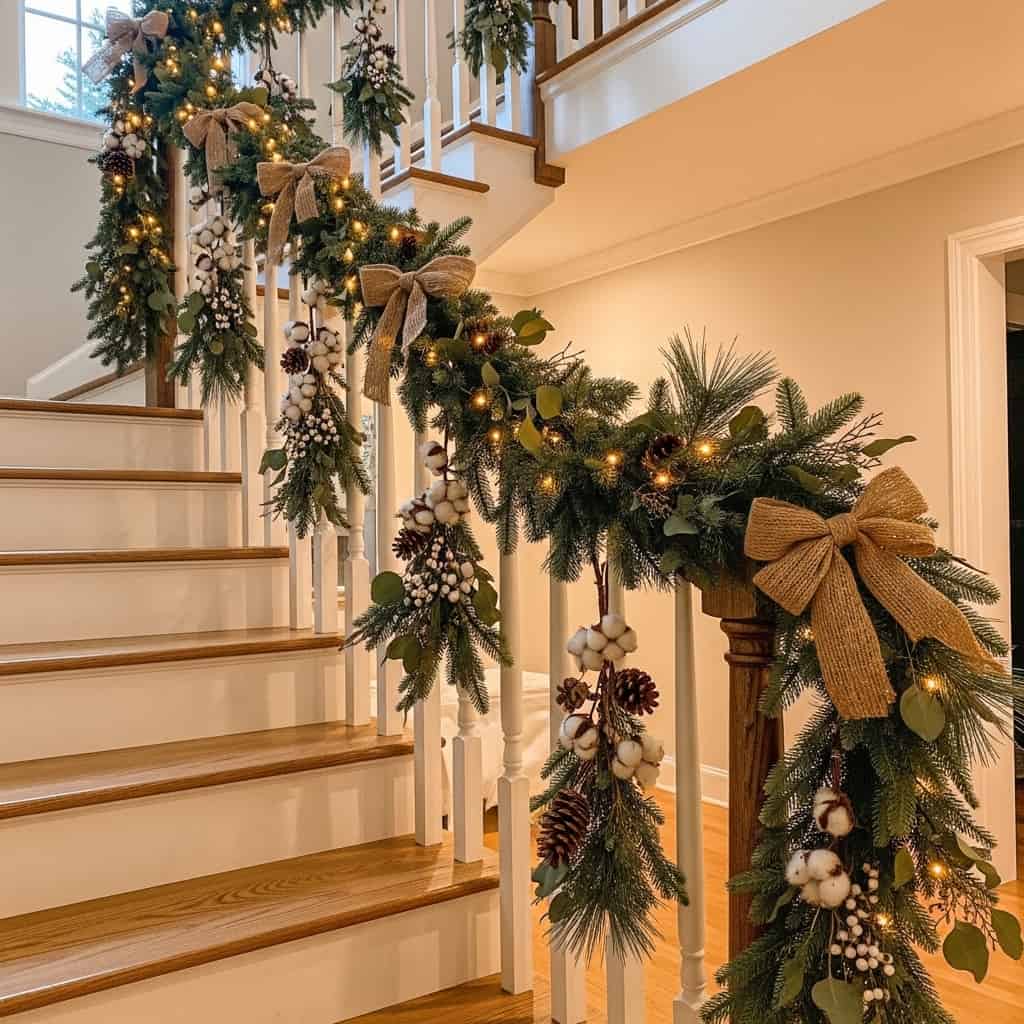 Farmhouse Staircase Garland