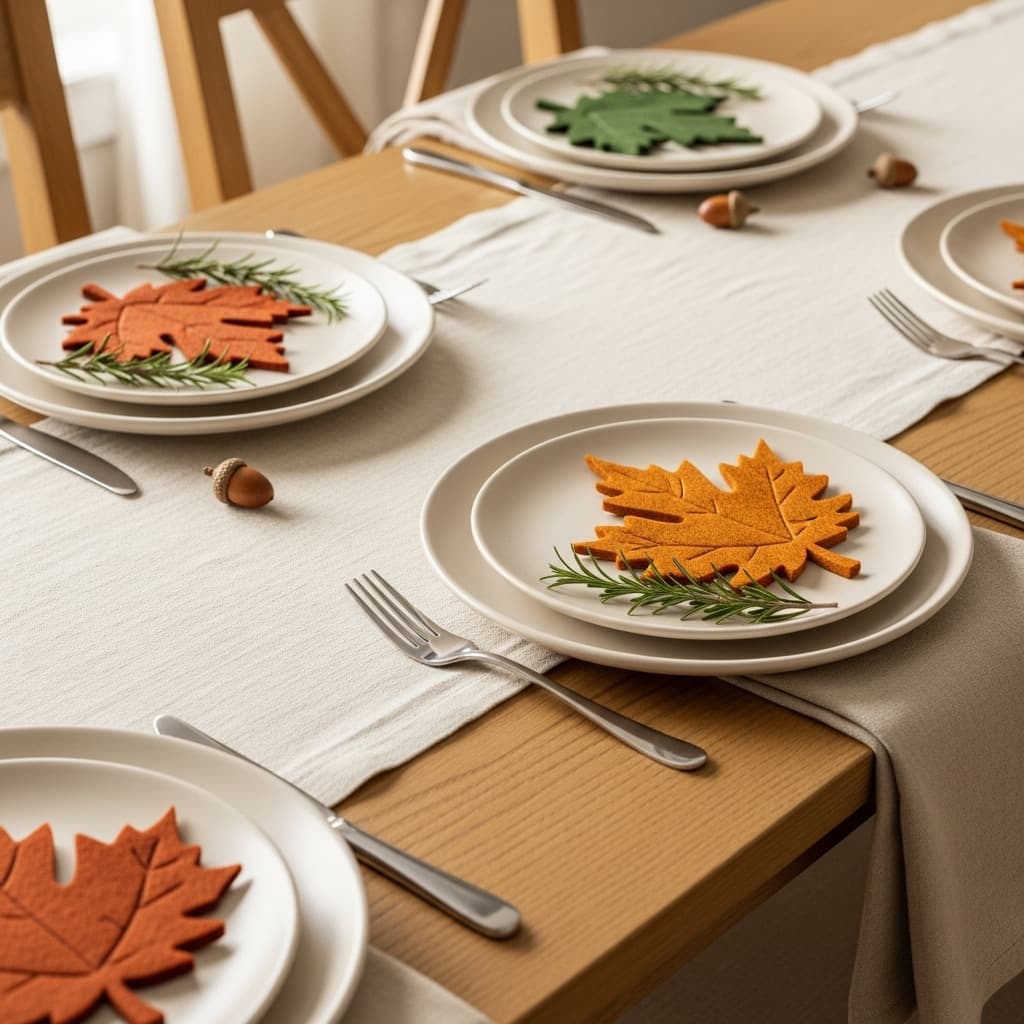 Felt Leaf Place Cards