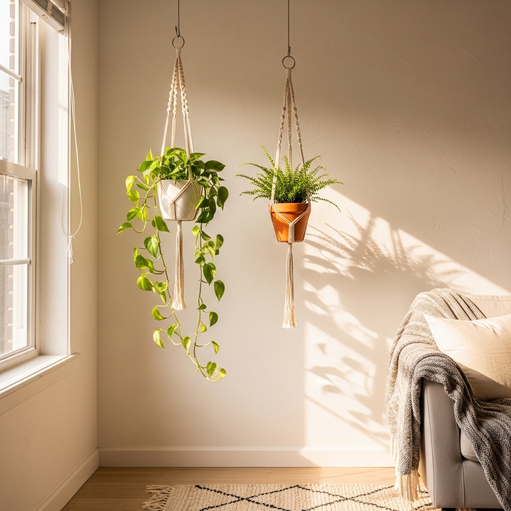 Hanging Macramé Plant Display