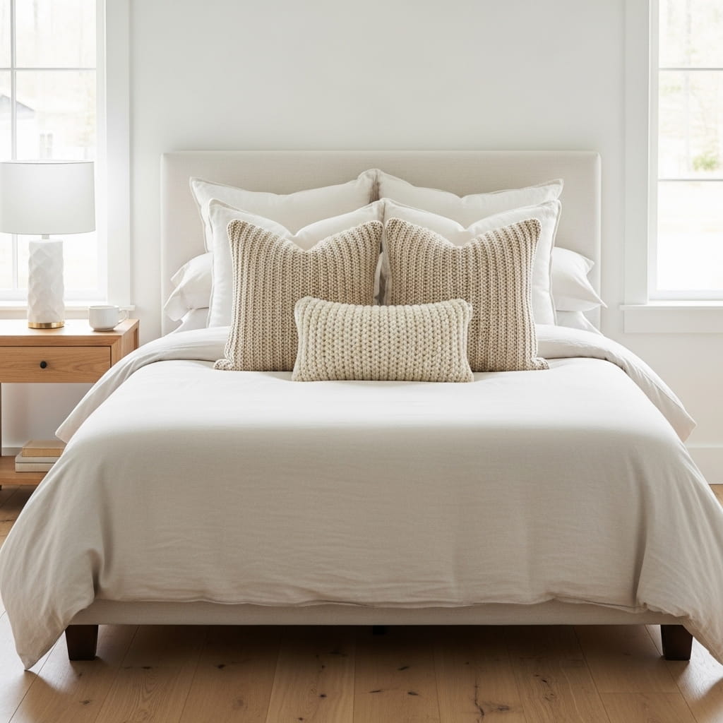 Knit Pillow Bedroom Refresh