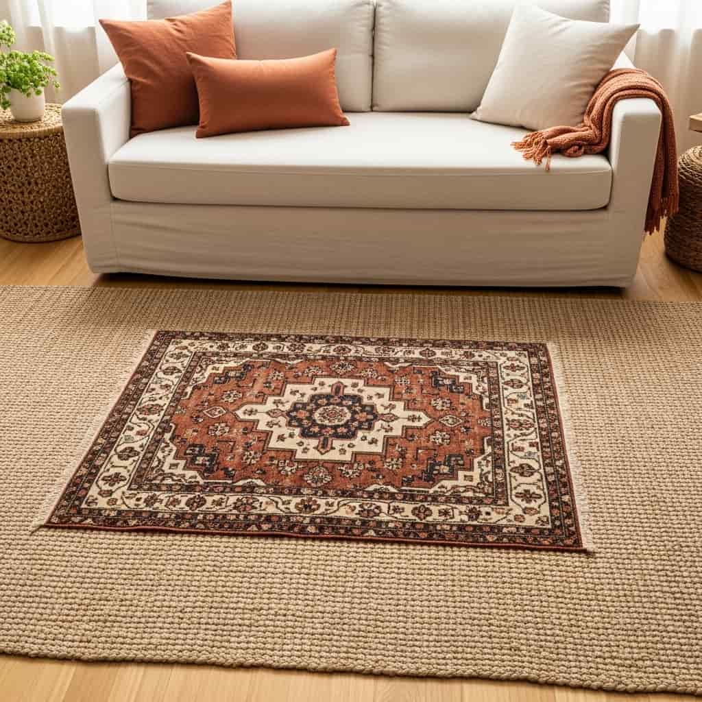 Layered Autumn Area Rug