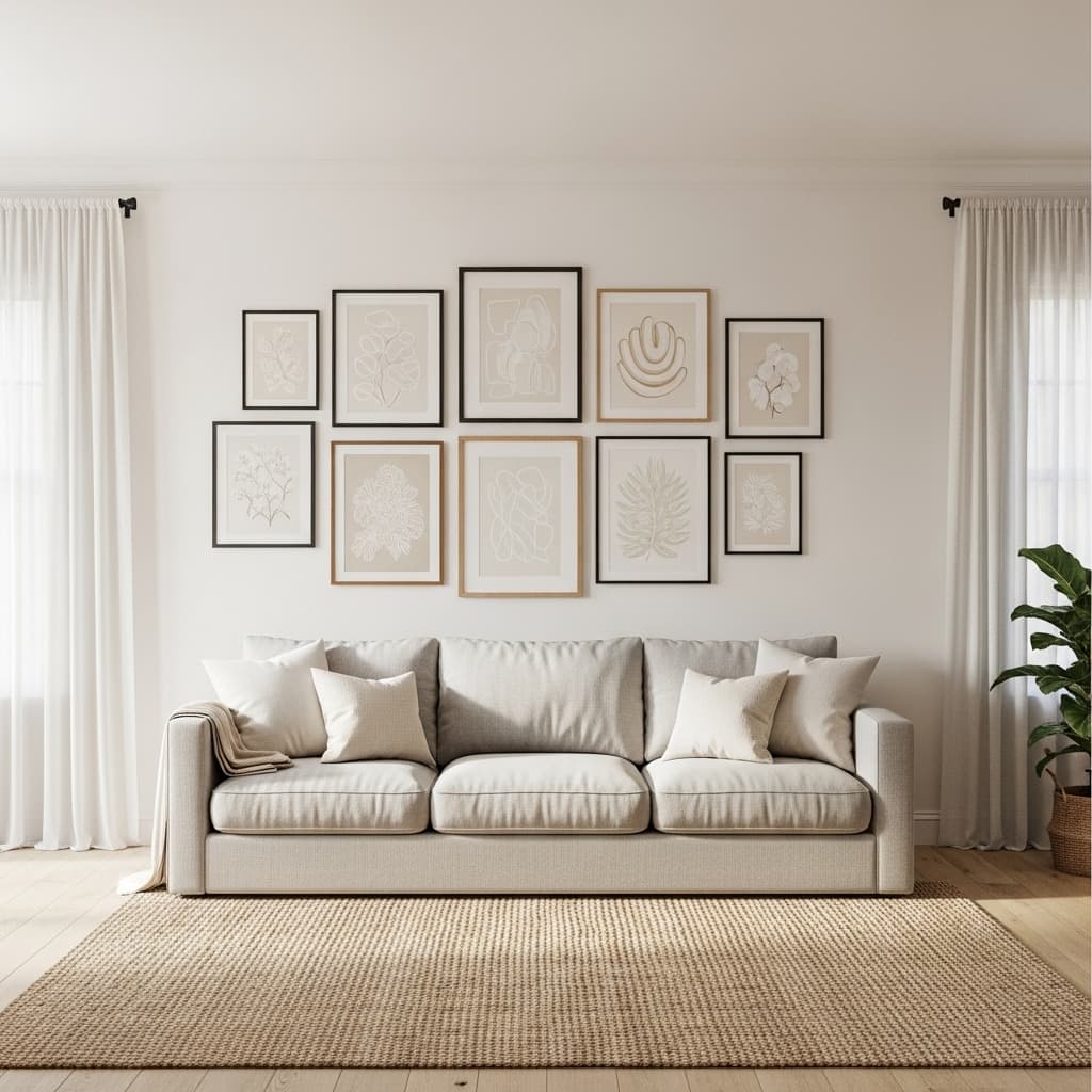 Neutral Gallery Wall