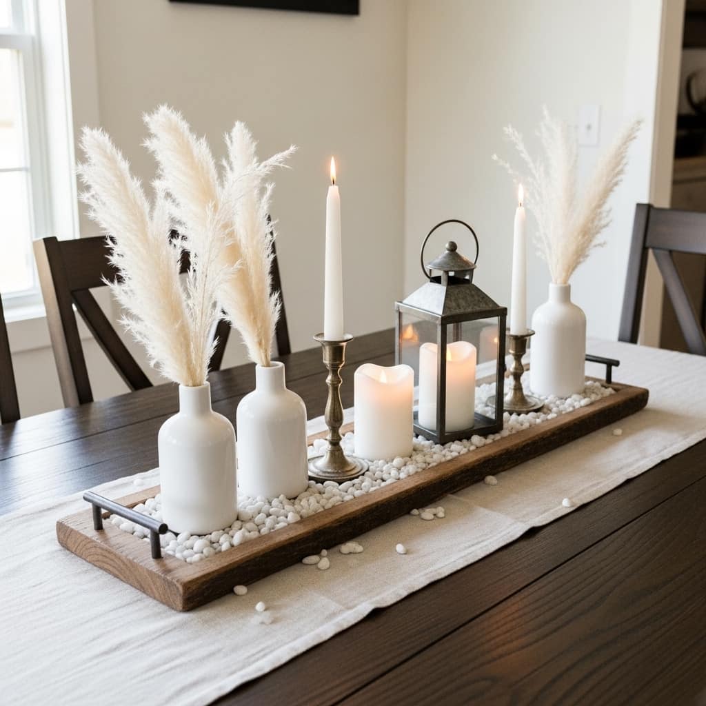 Neutral Holiday Centerpiece