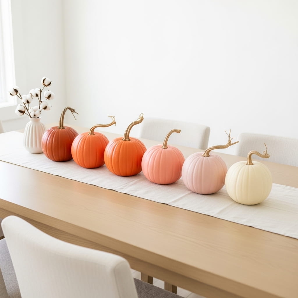 Ombre Pumpkin Row