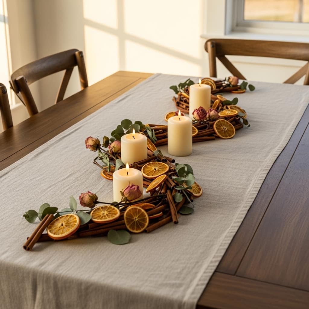 Orange Slice Garland Table