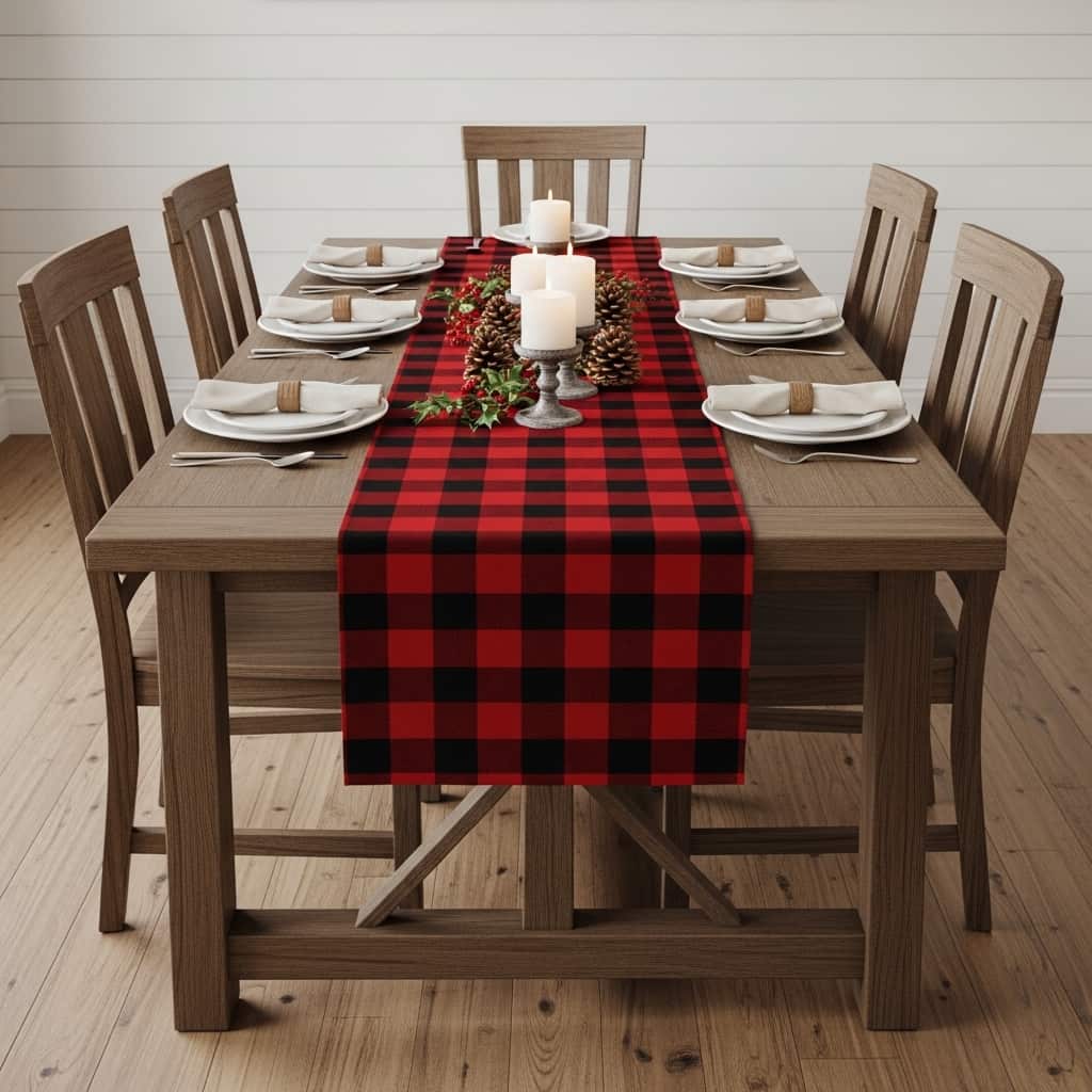 Plaid Flannel Table Runner