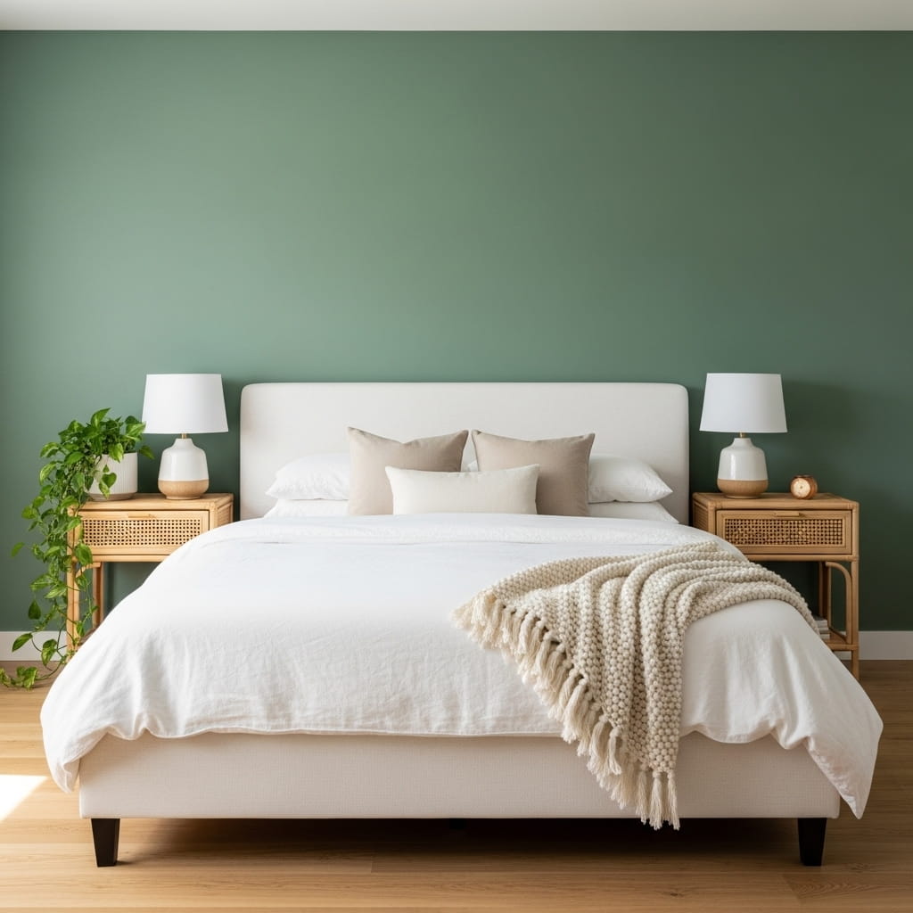 Sage Green Accent Wall