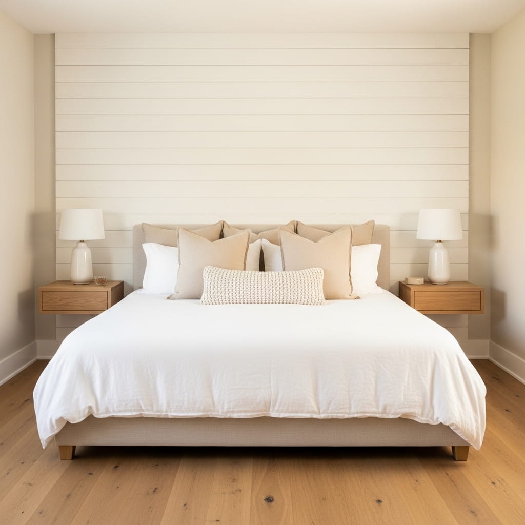 Shiplap Accent Wall Bedroom
