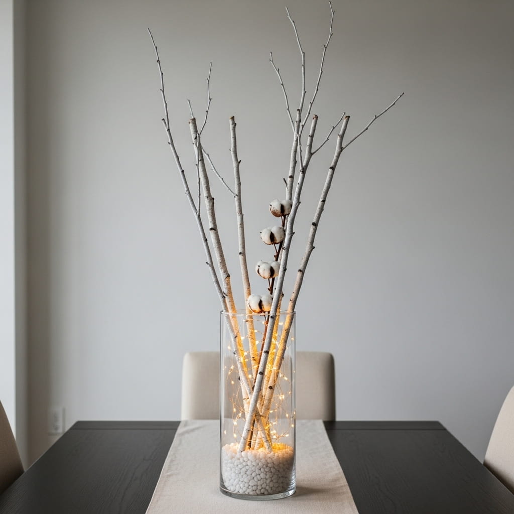 Snowy Branch Centerpiece