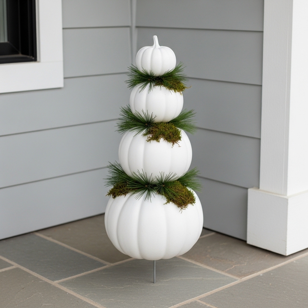 Stacked Pumpkin Topiary