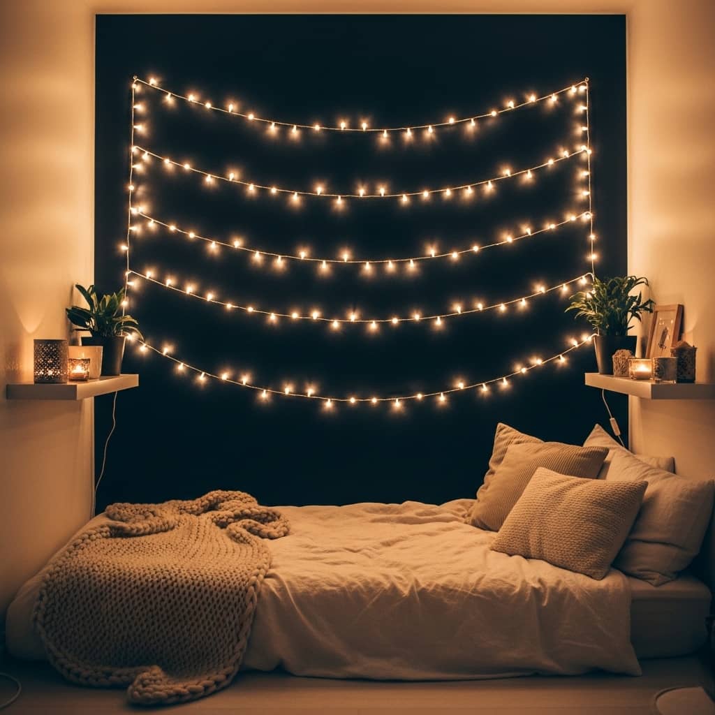 String Light Wall Backdrop