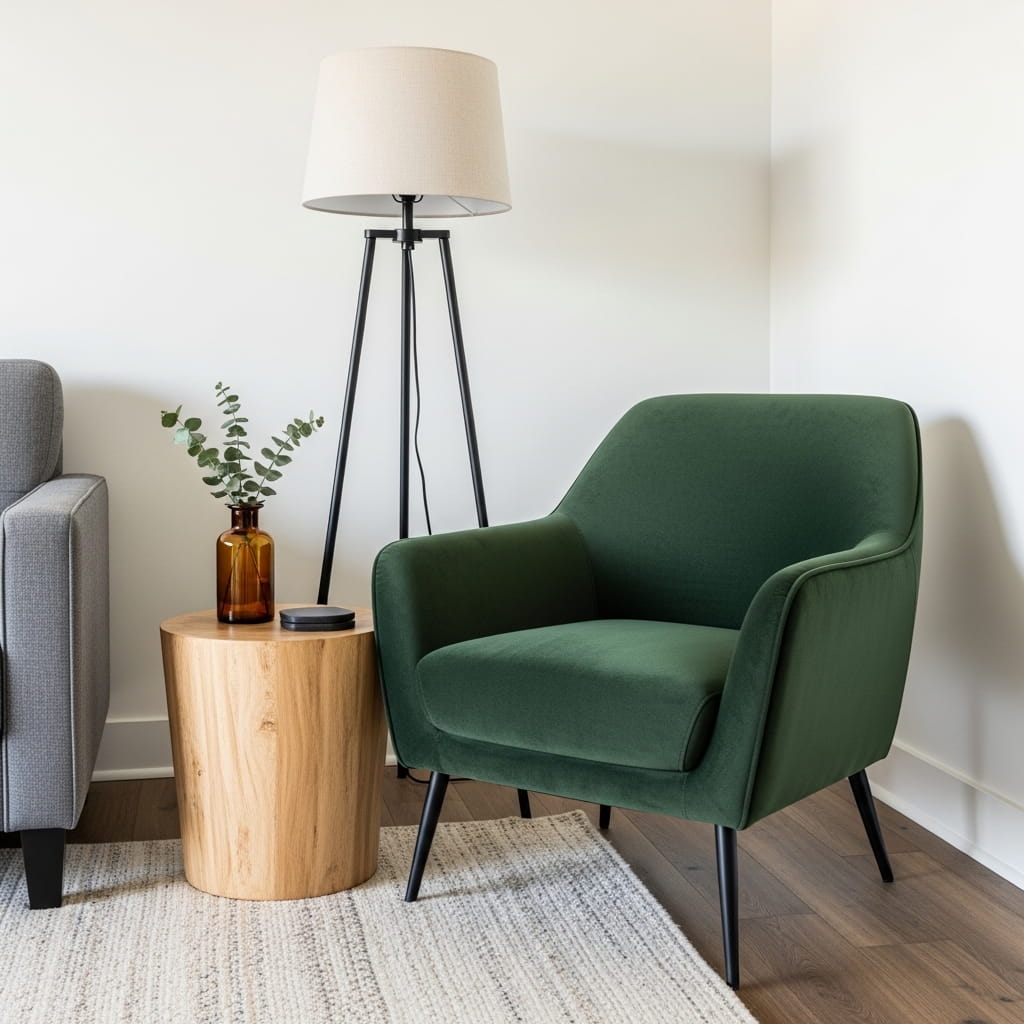 Velvet Accent Chair Styling