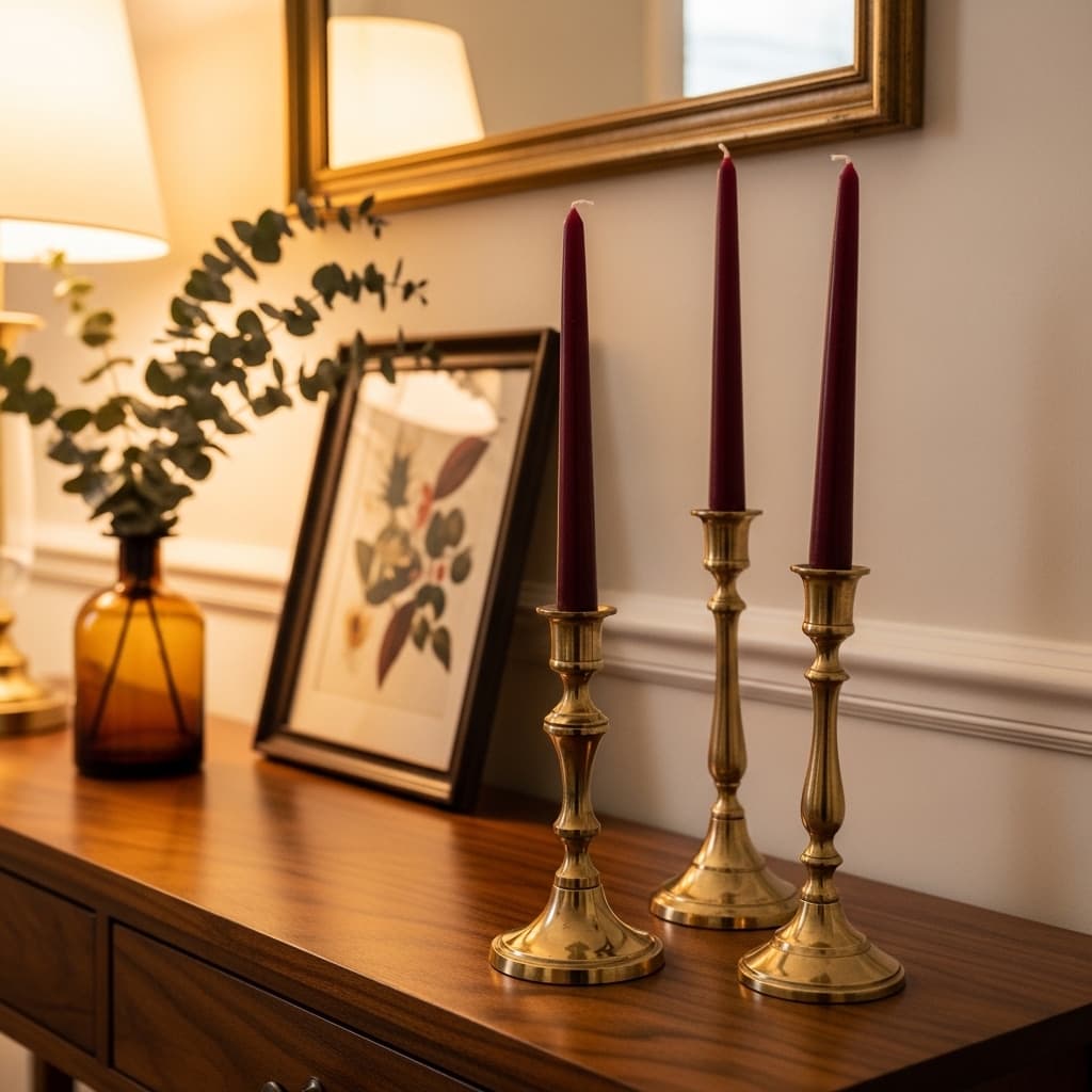 Vintage Brass Candle Holders