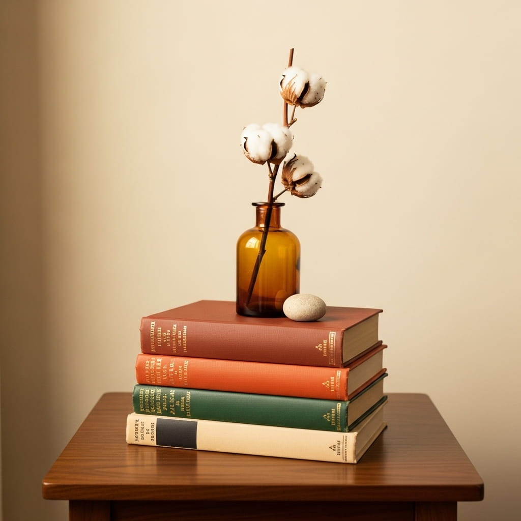 Vintage Fall Book Stack