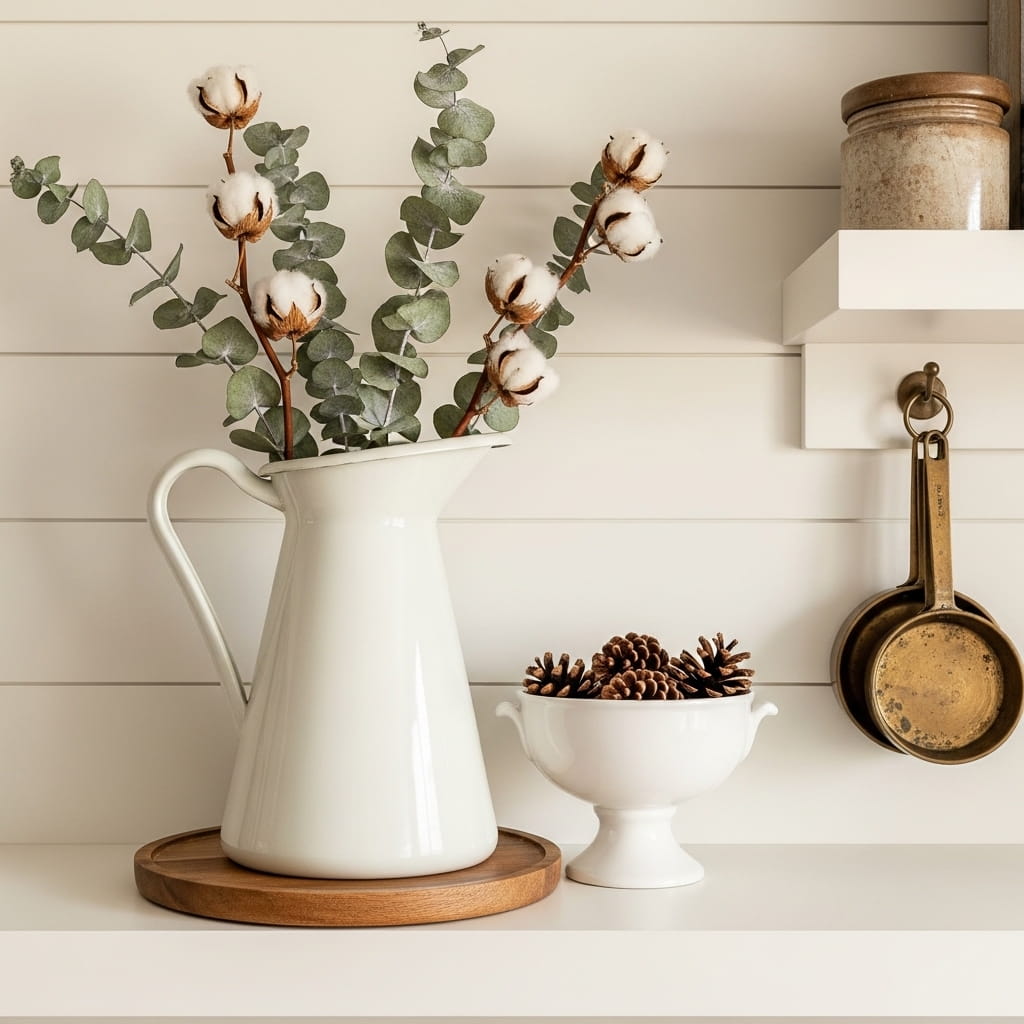 Vintage Ironstone Pitcher Vignette