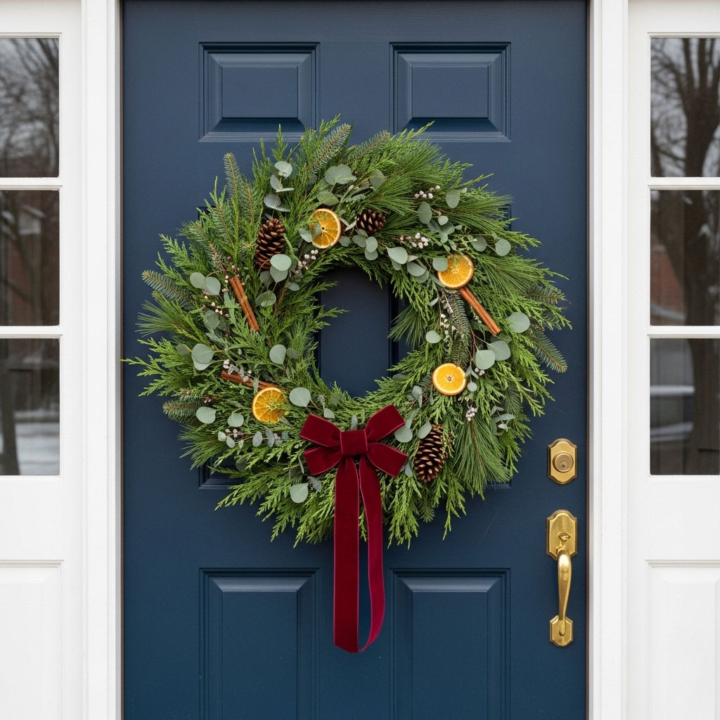 Winter Front Door Wreath