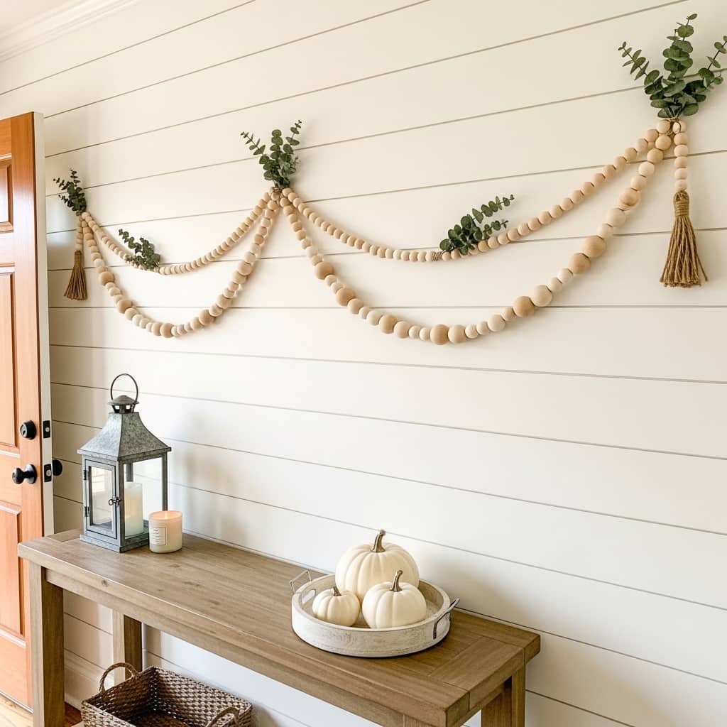Wooden Bead Garland Display