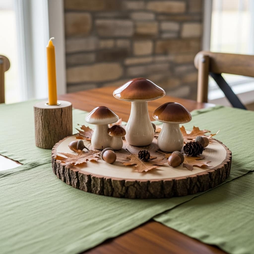 Woodland Mushroom Tablescape