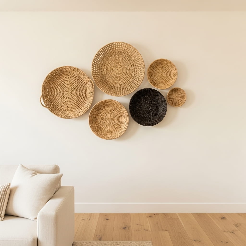 Woven Basket Wall Cluster