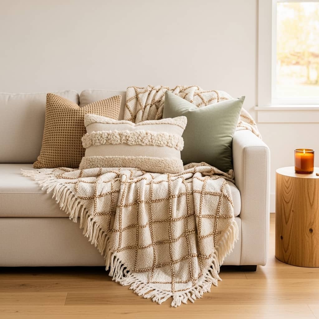 Woven Throw Sofa Layer
