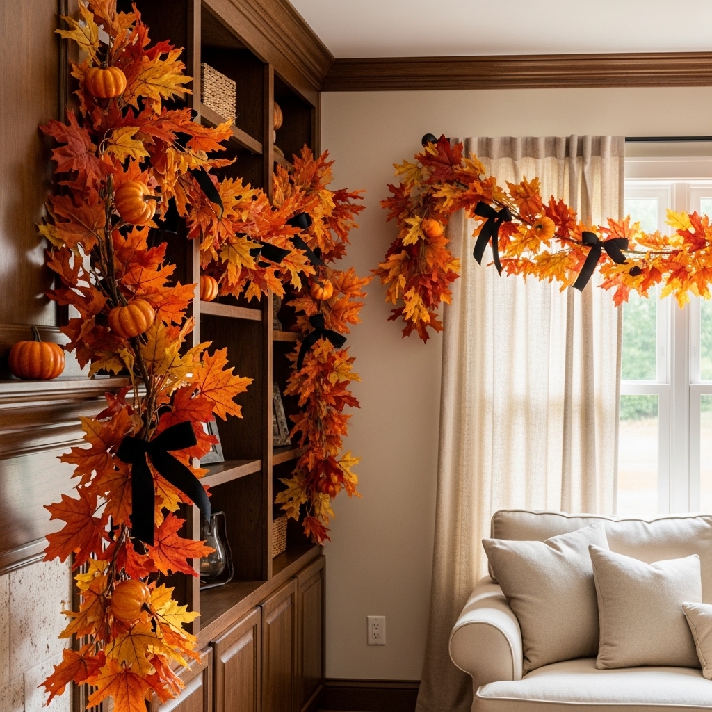 Autumn Leaf Garland Draping