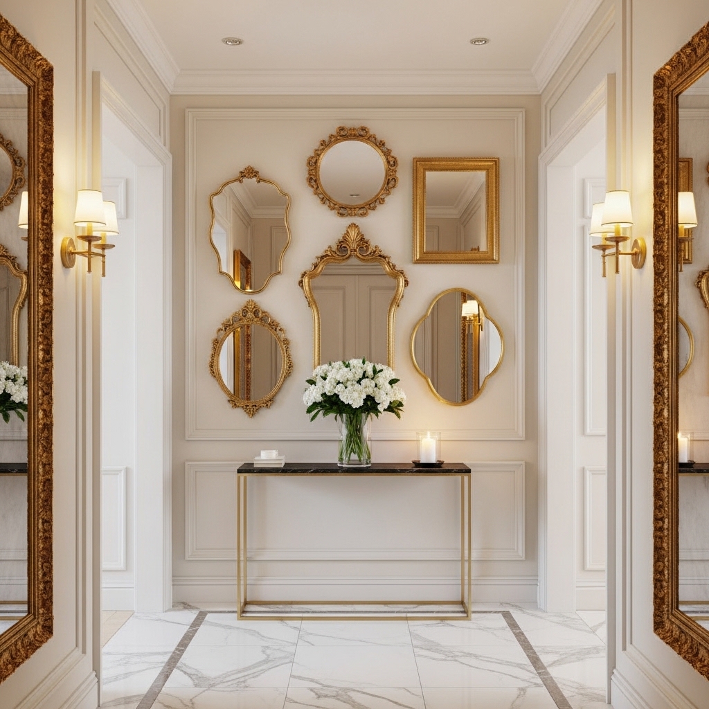 Framed Mirror Gallery Wall