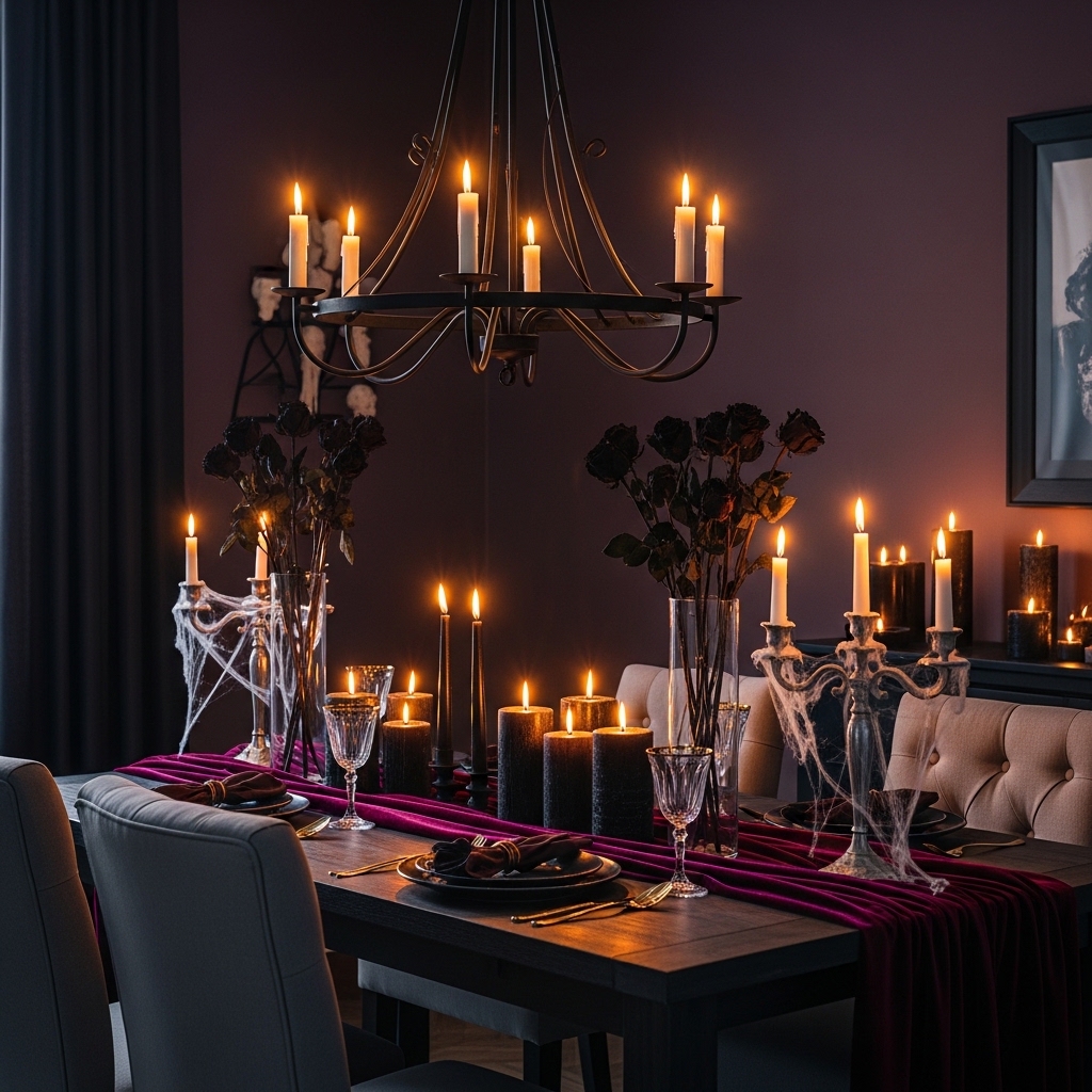 Gothic Candle Chandelier