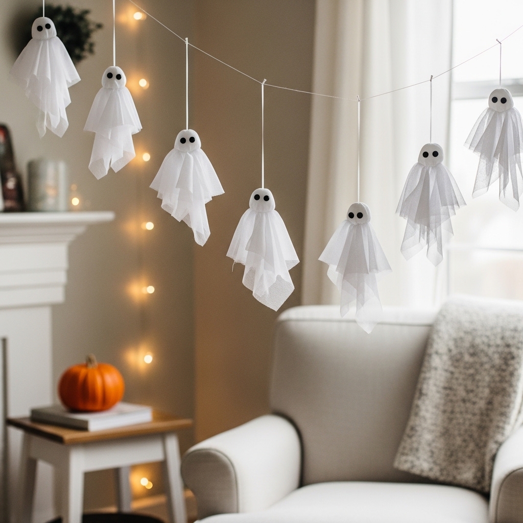 Hanging Ghost Ornaments
