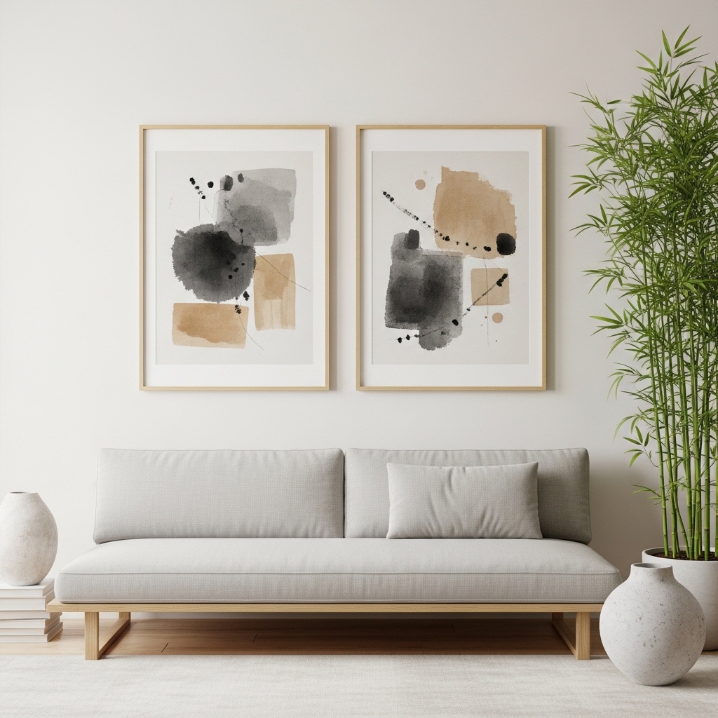 Japandi-Inspired Minimalist Prints