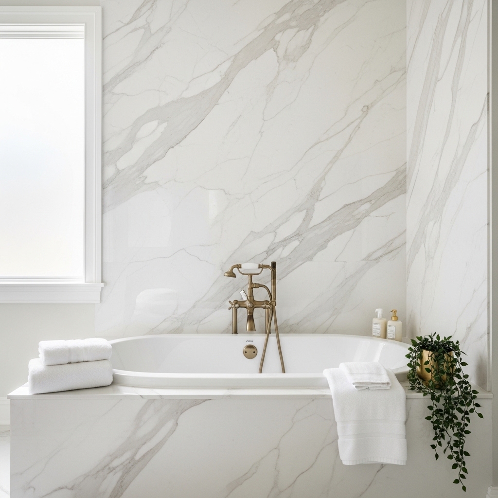 Marble Effect Wall Finish