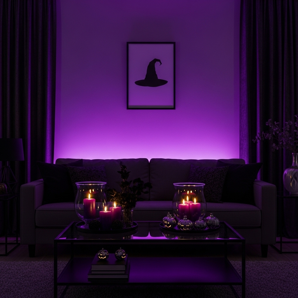 Moody Purple Accent Lighting