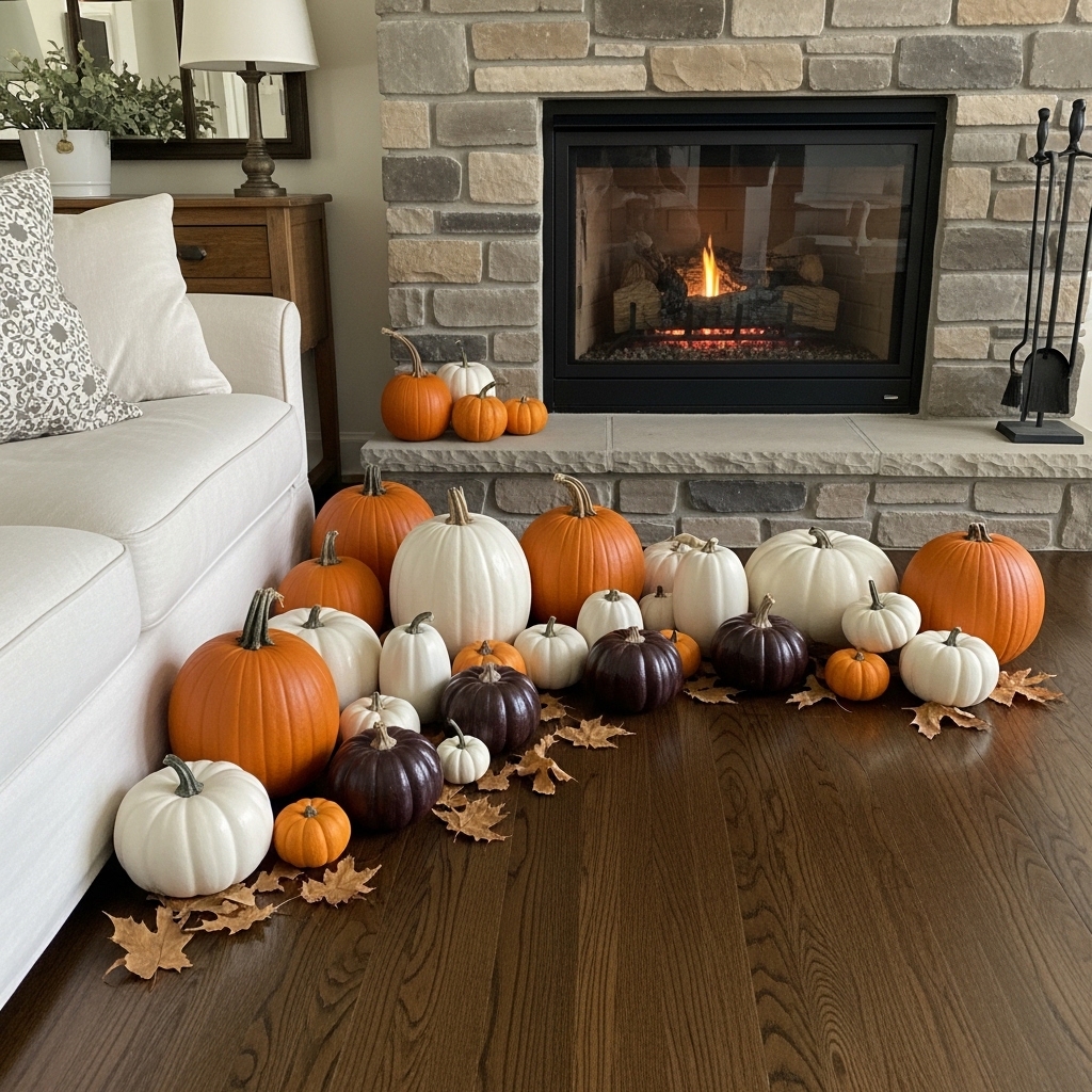 Pumpkin Floor Cluster