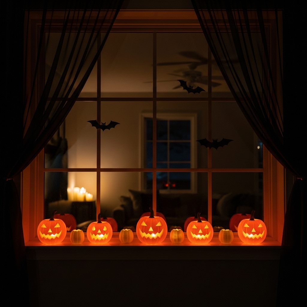 Spooky Windowsill Styling