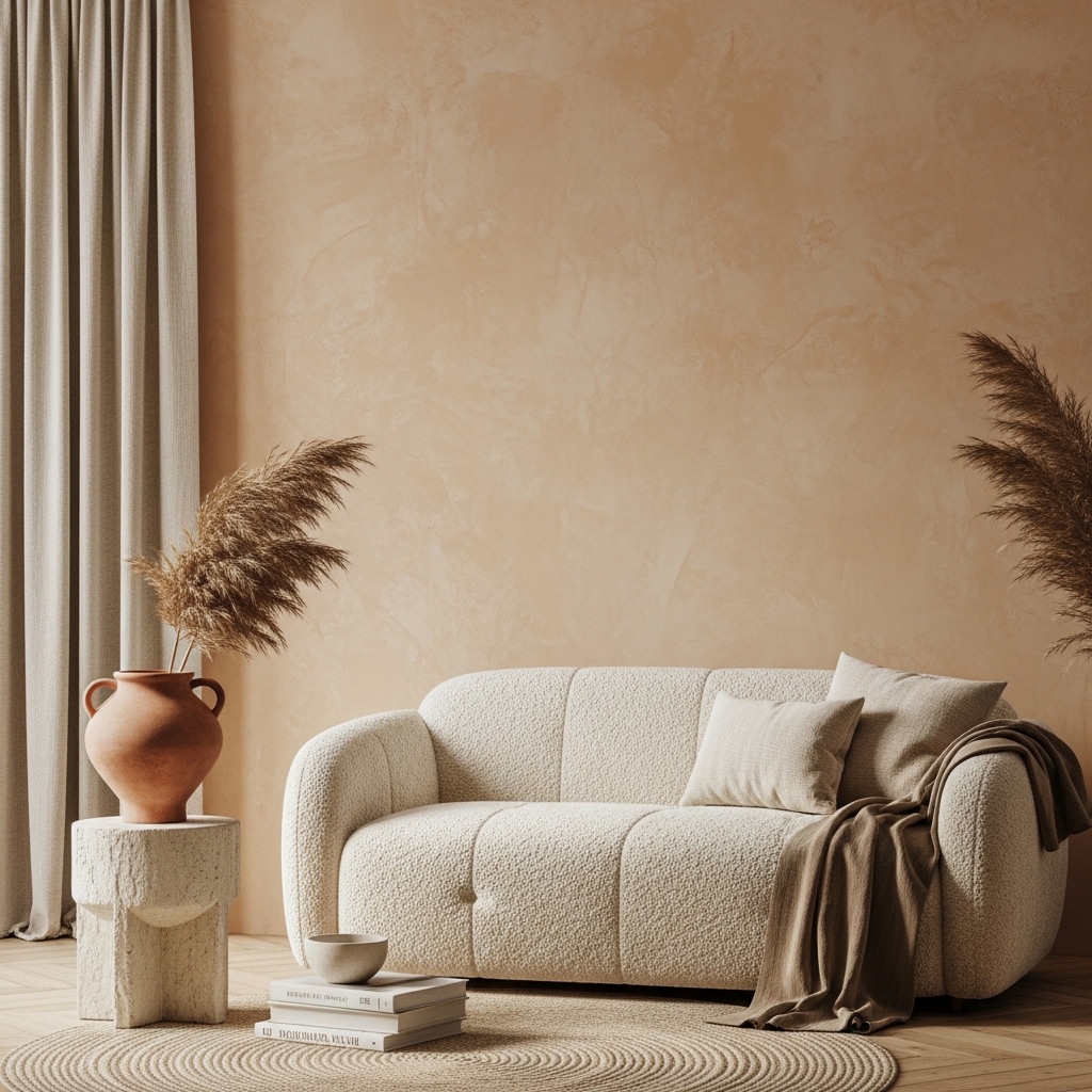 Textured Plaster Wall Finish