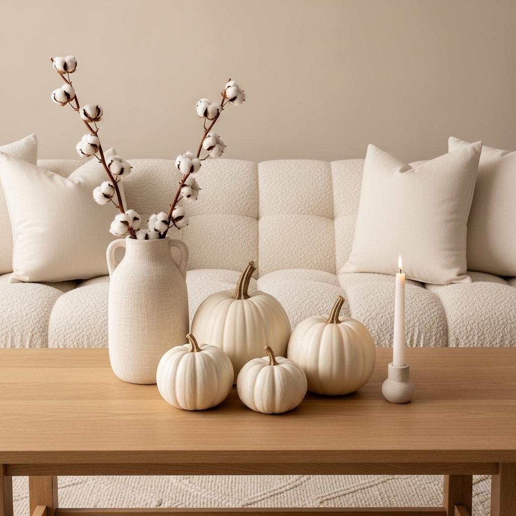 White Pumpkin Minimalist Styling