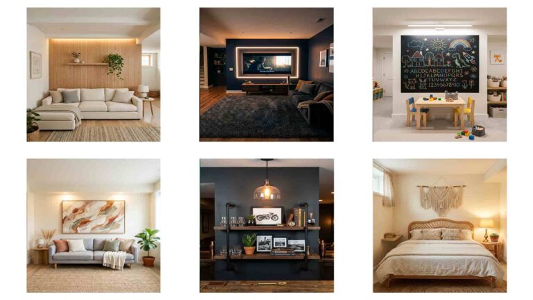 20 Basement Wall Decor Ideas To Make A Dark Space Feel Bright