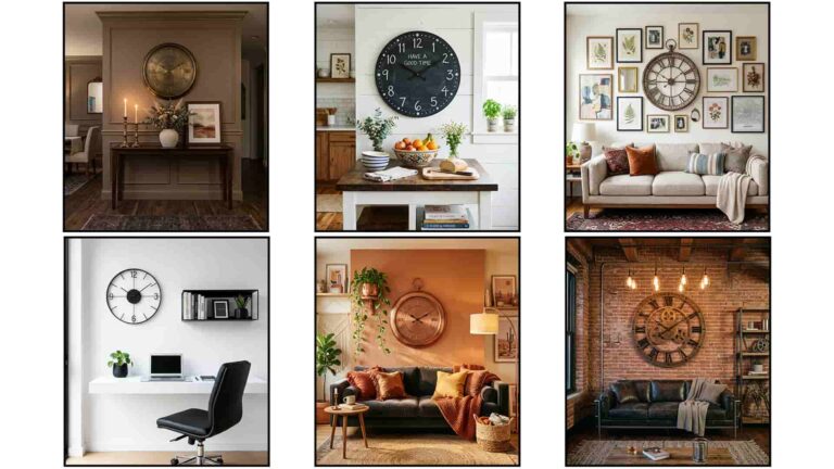 20 Clock Wall Decor Ideas For Stylish Interiors